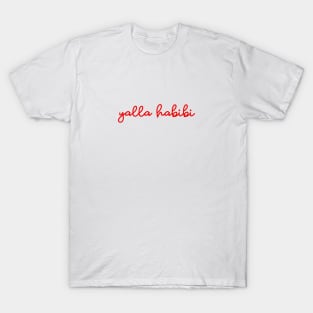 yalla habibi - supreme red T-Shirt